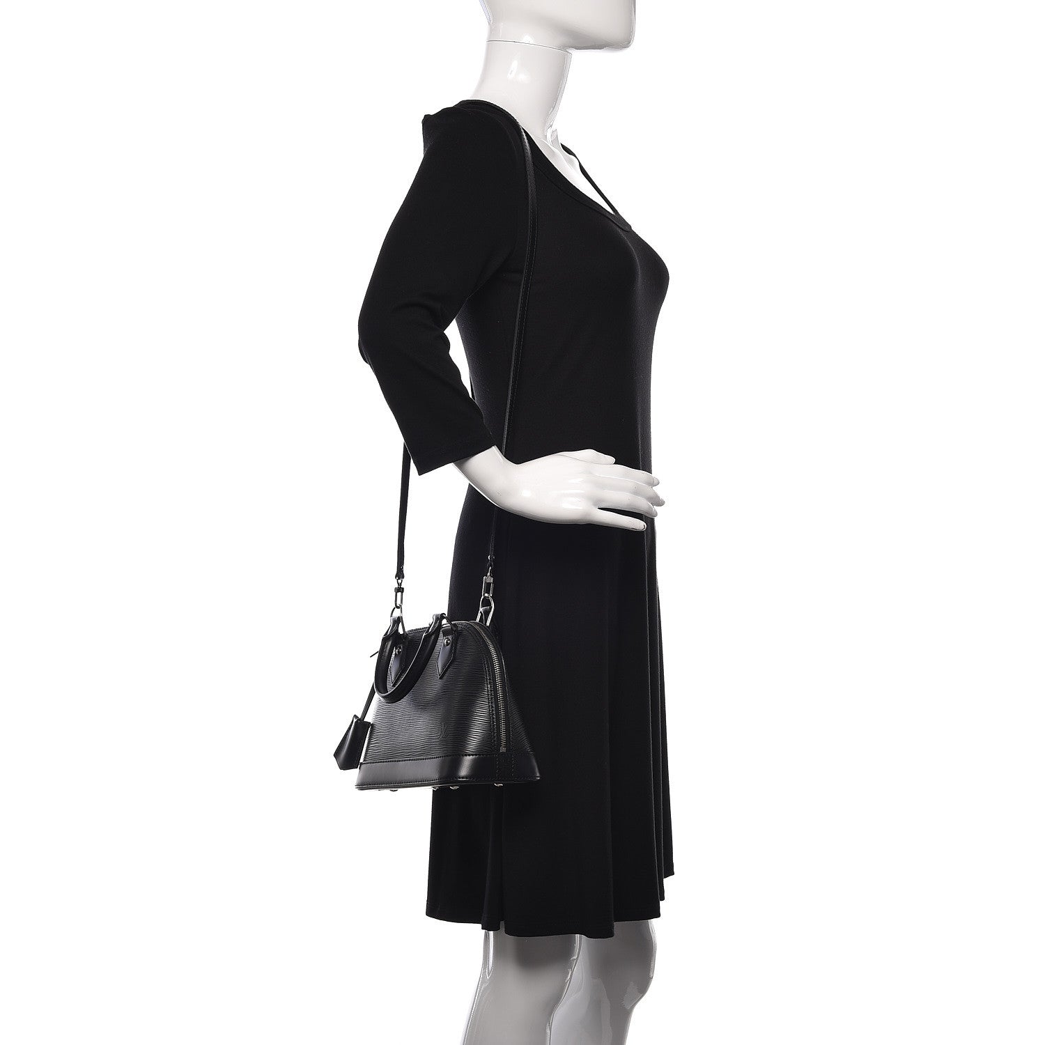 Louis Vuitton Epi Alma BB Black 2 of 10