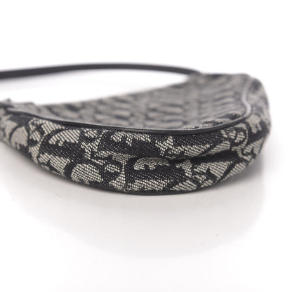 Christian Dior Monogram Mini Saddle Pochette Black 8 of 10