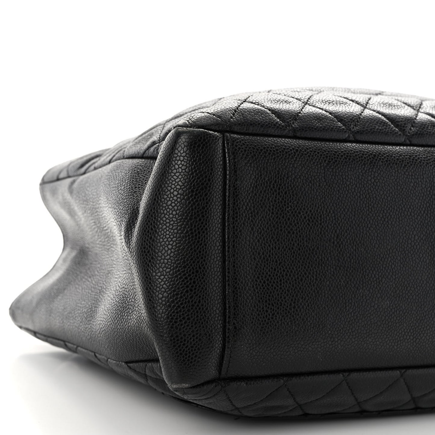 Caviar Quilted Grand Shopping Tote GST Black