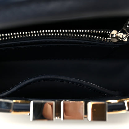 Louis Vuitton Taurillon Embellished Malletage Crown Mini Capucines Navy 5 of 9