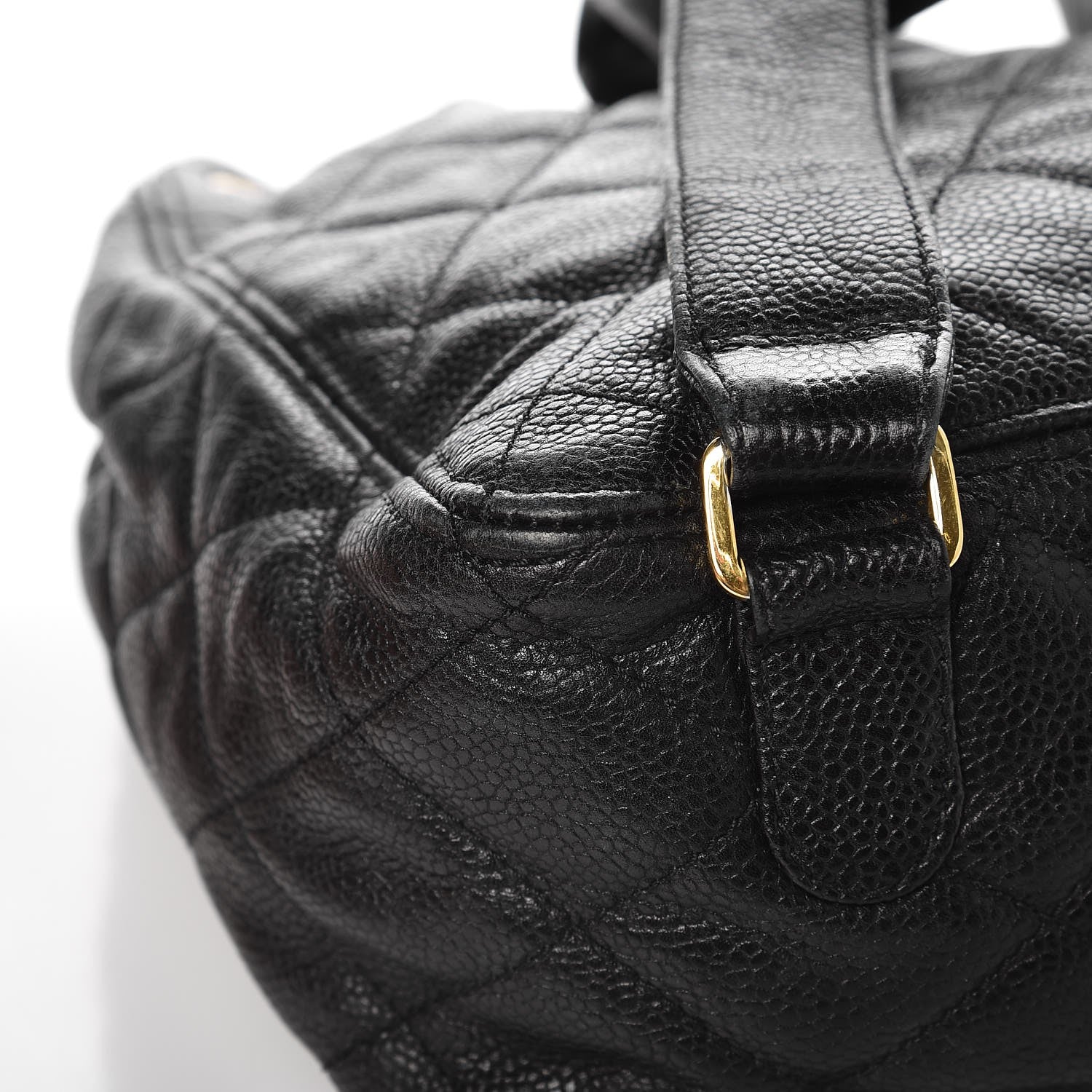 Chanel Caviar Quilted Drawstring Backpack Black 13 of 15