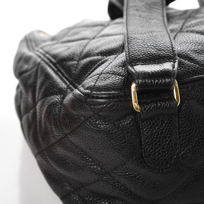 Chanel Caviar Quilted Drawstring Backpack Black 13 of 15