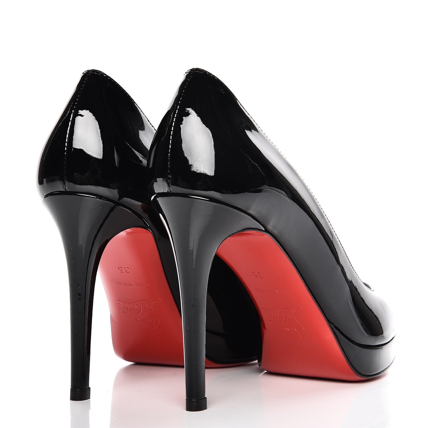 Christian Louboutin Patent New Simple 100 Pumps 35 Black 4 of 8