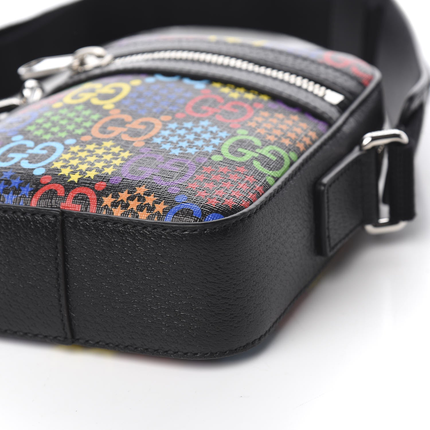 Gucci GG Supreme Monogram Psychedelic Messenger Bag Black 8 of 10