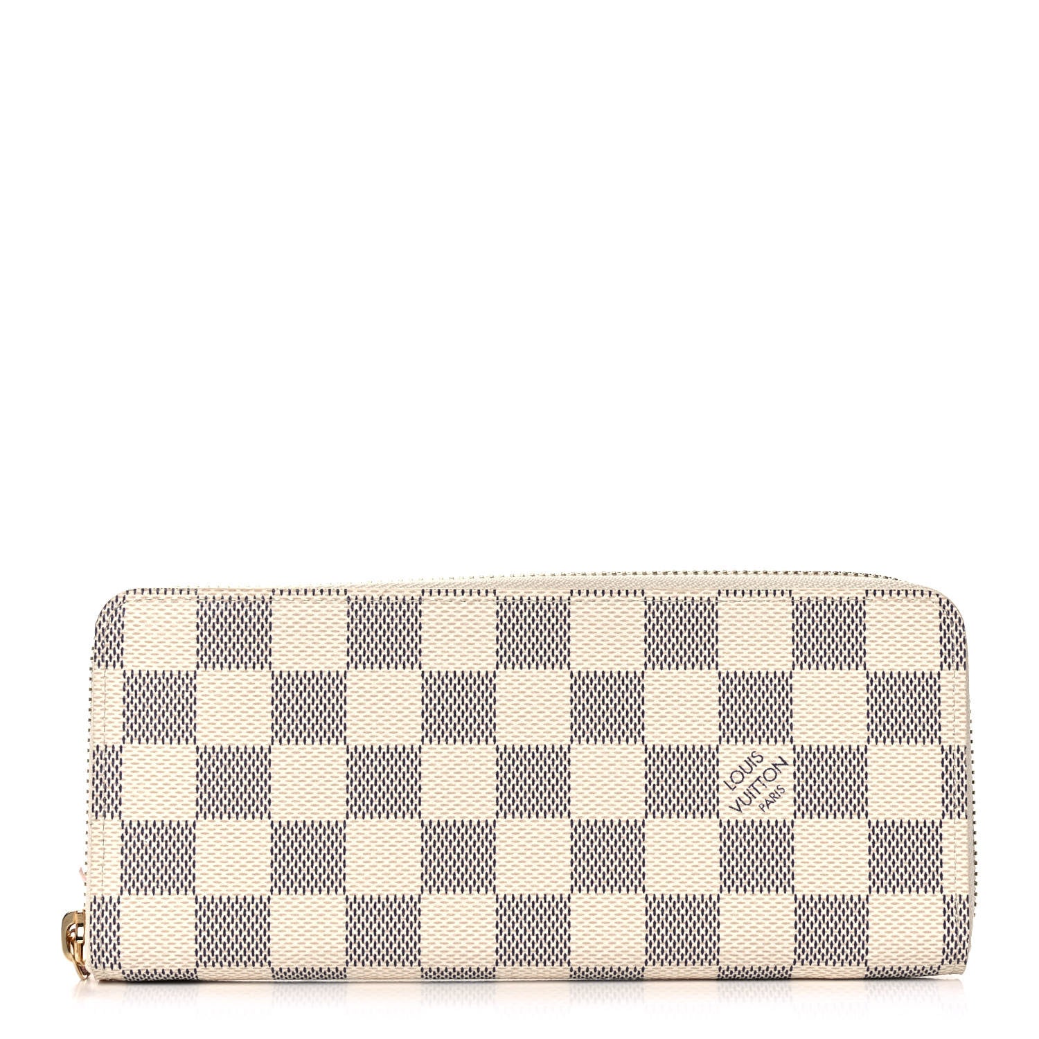 Louis Vuitton Damier Azur Clemence Wallet Rose Ballerine 1 of 10