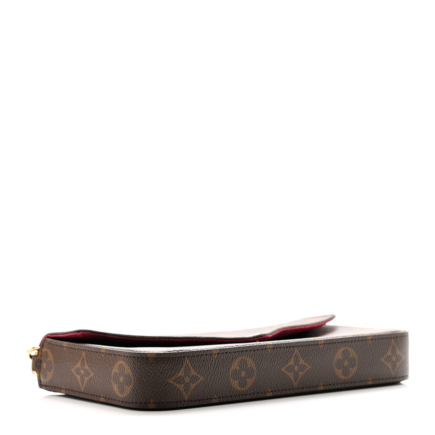 Louis Vuitton Monogram Pochette Felicie Chain Wallet Fuchsia 5 of 12
