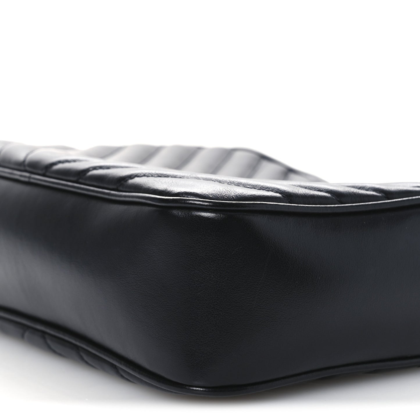Calfskin Matelasse Monogram Lou Camera Bag Black
