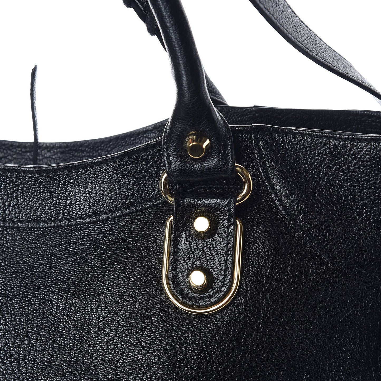 Chevre Gold Metallic Edge Hardware Velo Black