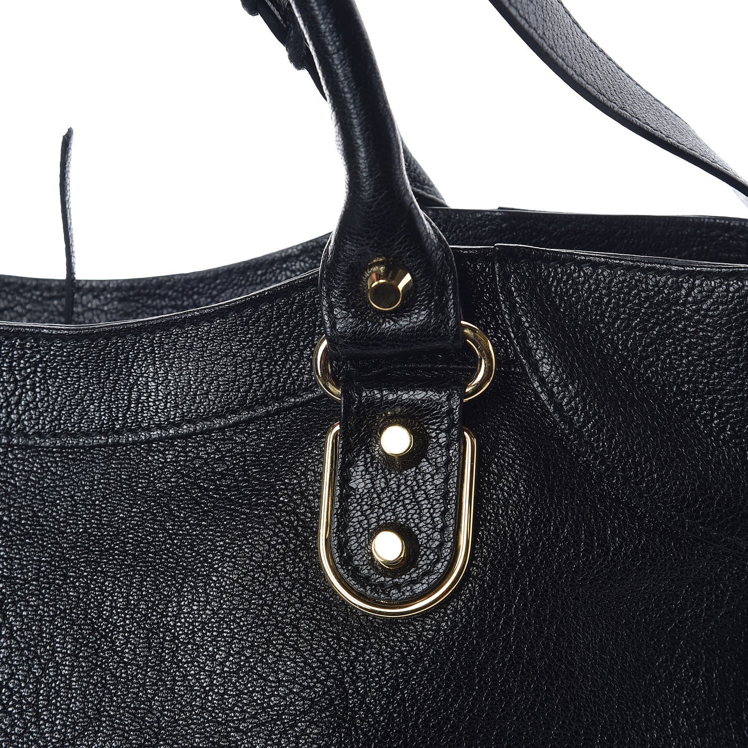 Balenciaga Chevre Gold Metallic Edge Hardware Velo Black 13 of 13
