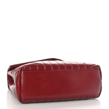 Saint Laurent Calfskin Y Quilted Monogram Medium Loulou Chain Satchel Palissandre 4 of 14