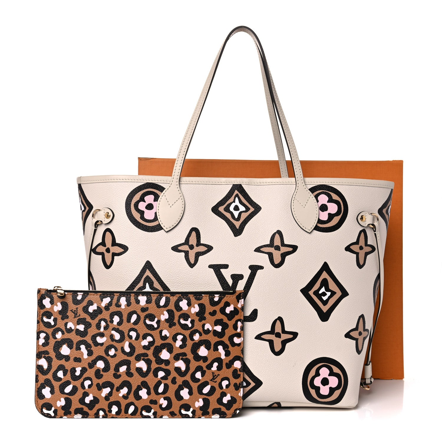 Louis Vuitton Monogram Giant Wild At Heart Neverfull MM Creme 11 of 11