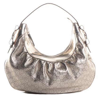 Gucci Guccissima GG Queen Hobo Gold 1 of 7