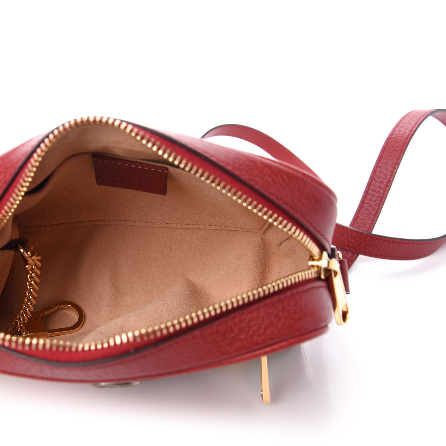 GG Supreme Monogram Flora Web Mini Ophidia Shoulder Bag Red