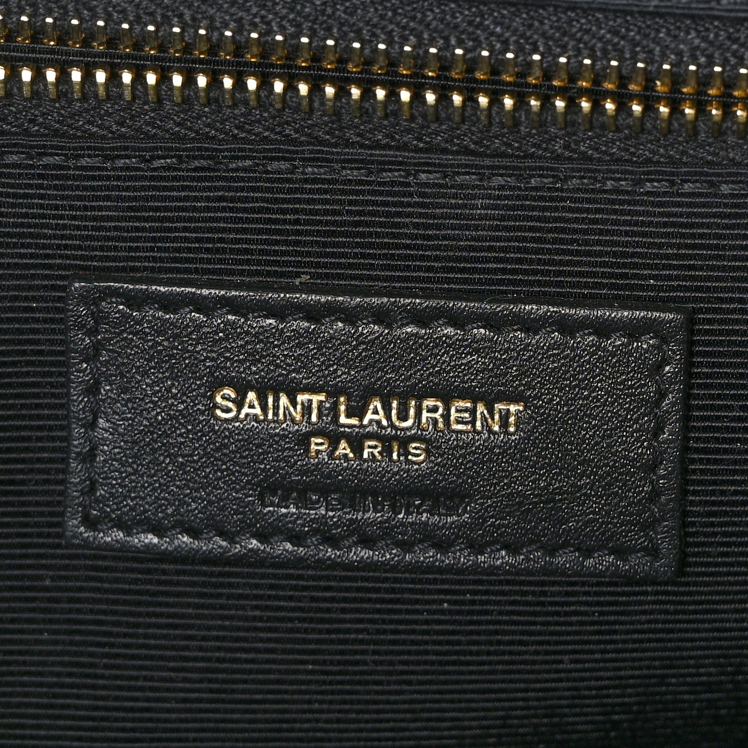 Saint Laurent Grain De Poudre Textured Mixed Matelasse Large Triquilt Monogram Satchel Black 6 of 8