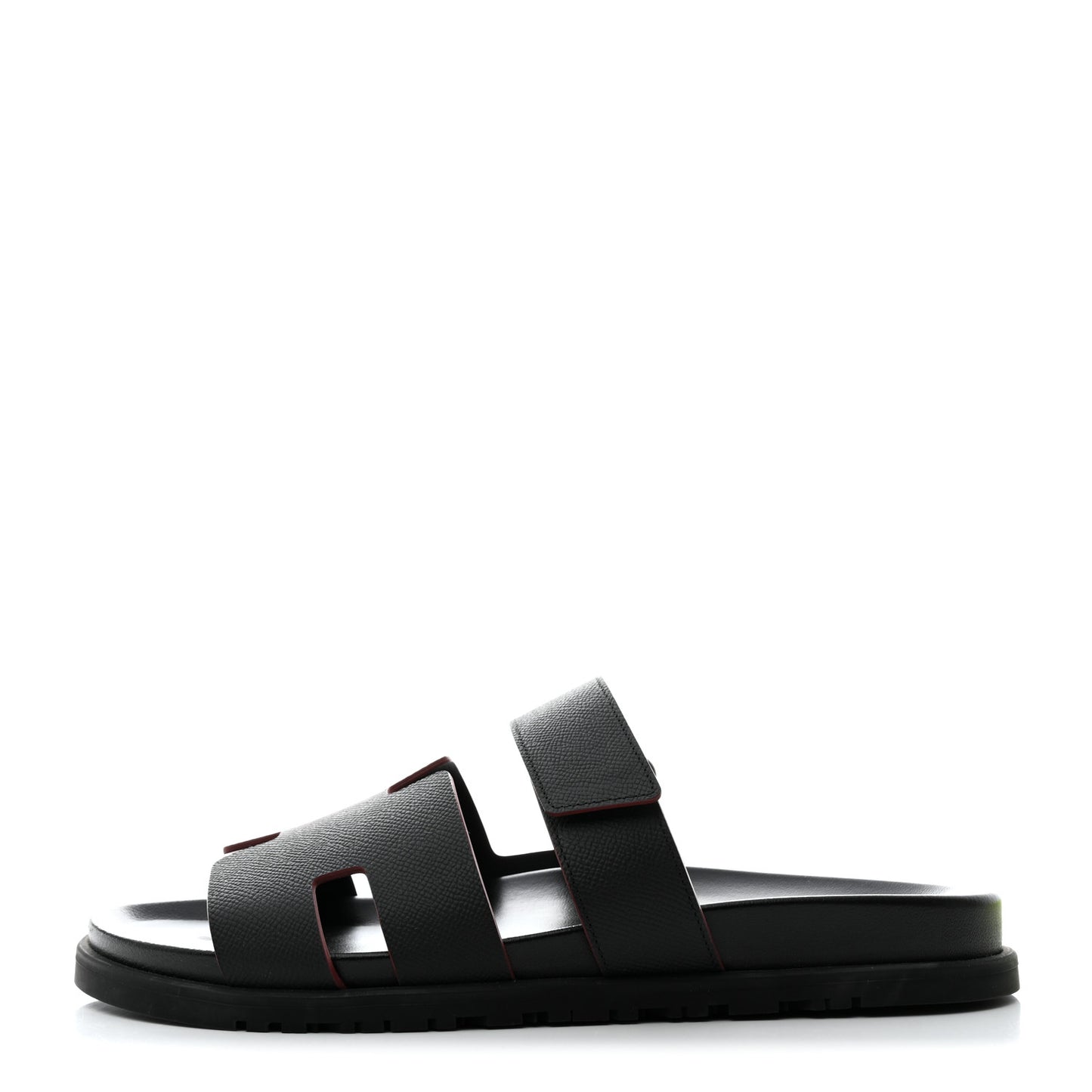 Calfskin Mens Chypre Sandals 44 Black