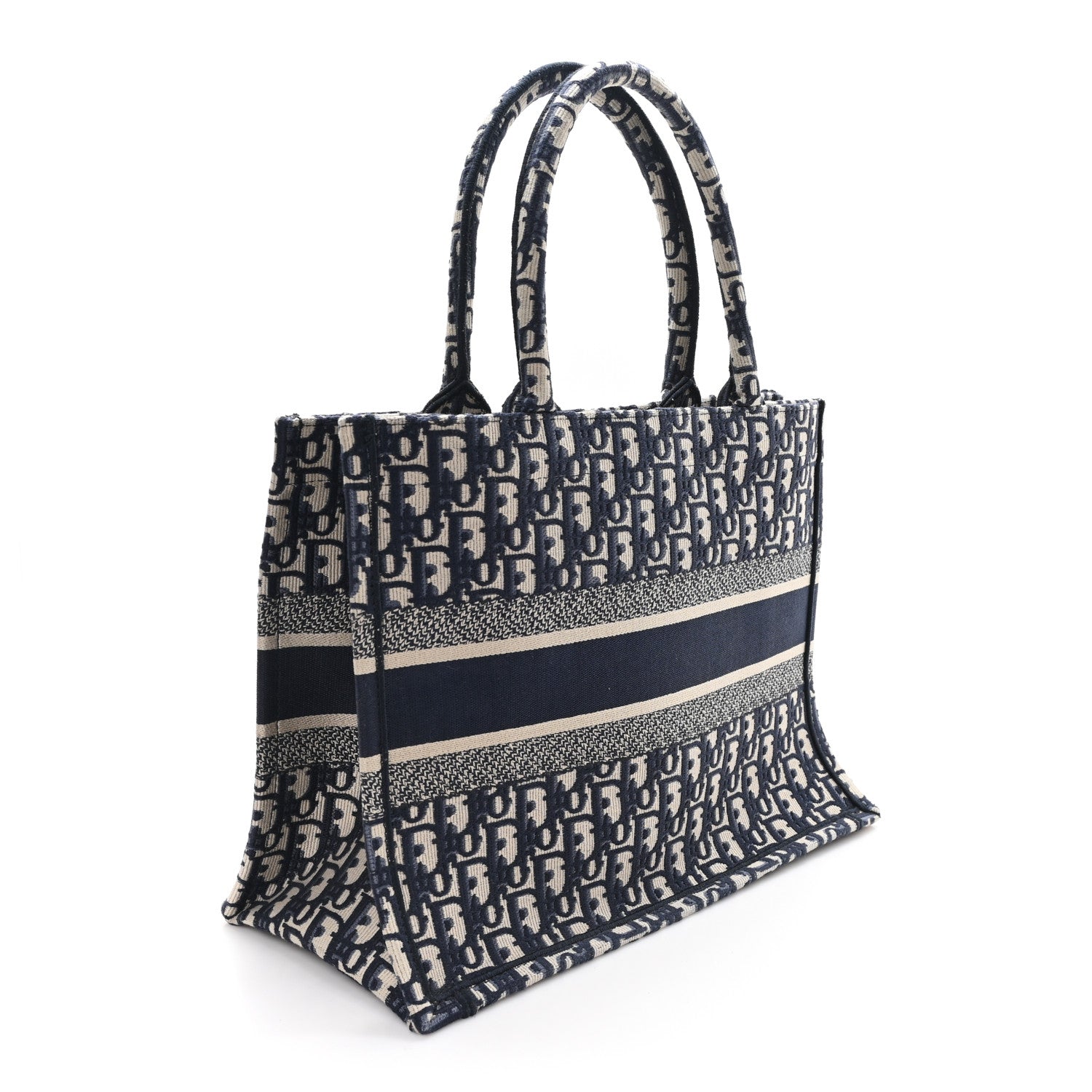 Christian Dior Oblique Medium Book Tote Blue Multicolor 3 of 10