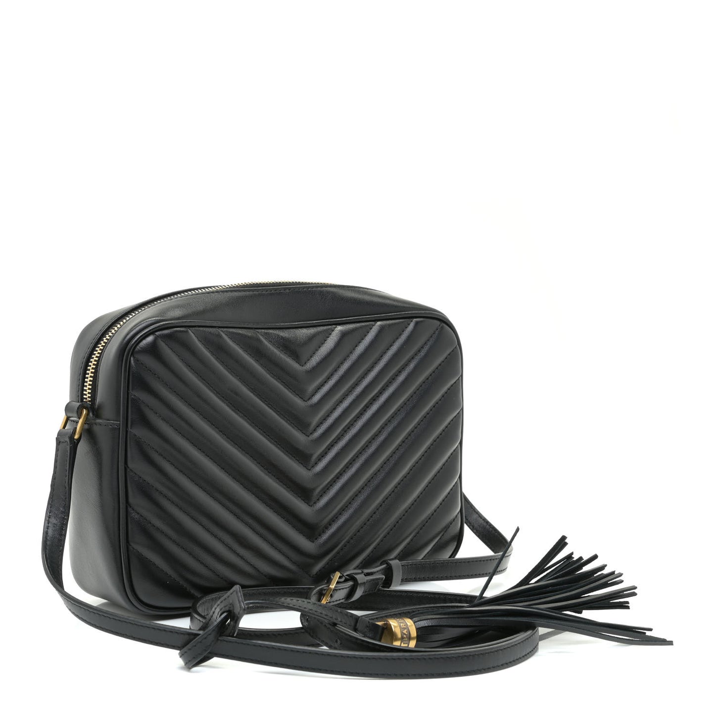 Calfskin Matelasse Monogram Lou Camera Bag Black