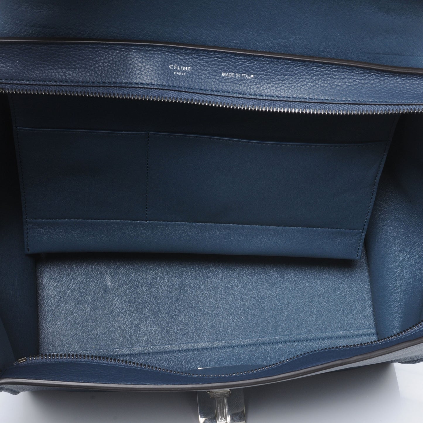 Calfskin and Suede Small Trapeze Orage