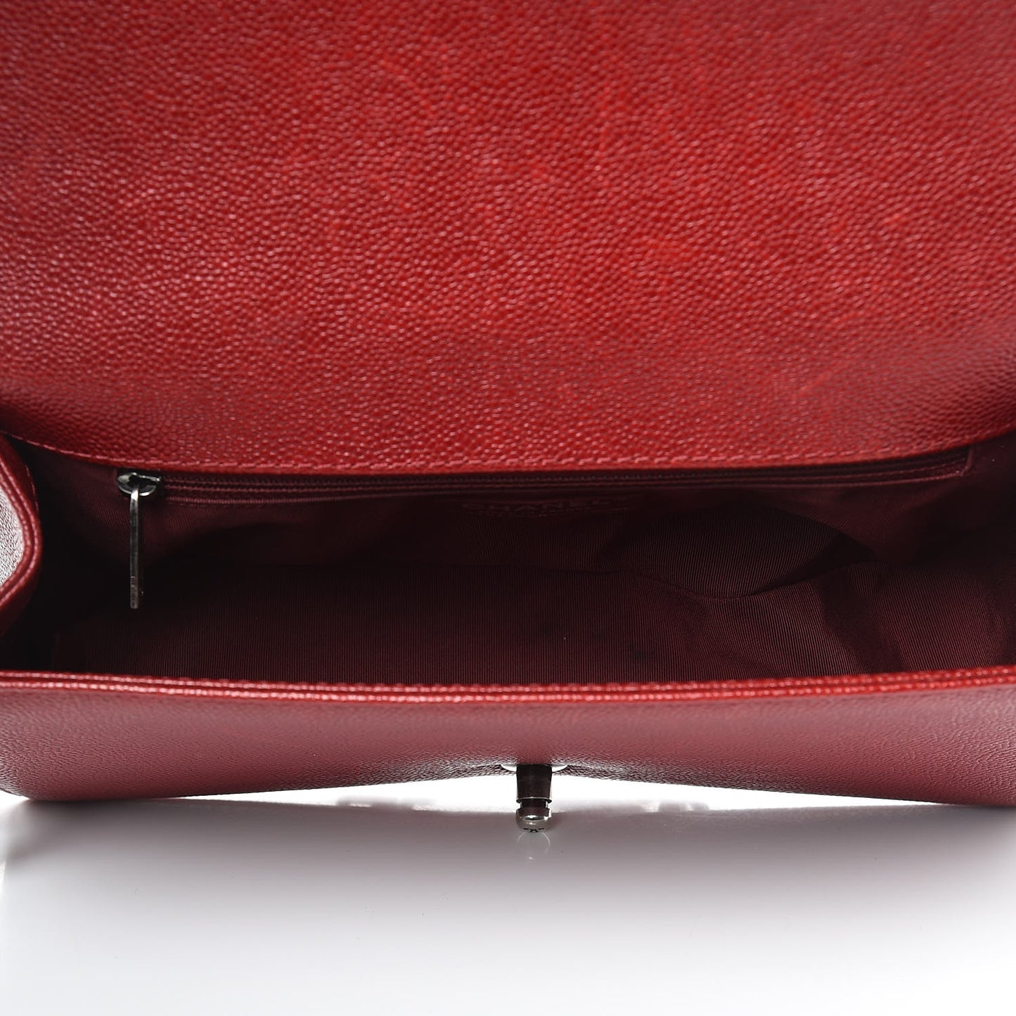 Caviar Quilted New Medium Boy Flap Dark Red
