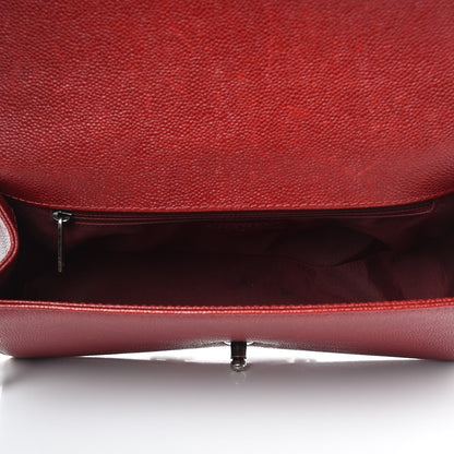 Chanel Caviar Quilted New Medium Boy Flap Dark Red 9 of 33