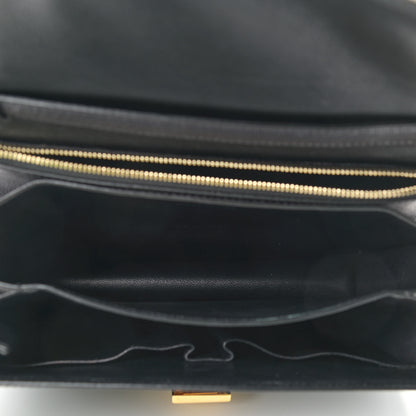 Celine Liege Calfskin Medium Classic Box Flap Bag Black 5 of 9