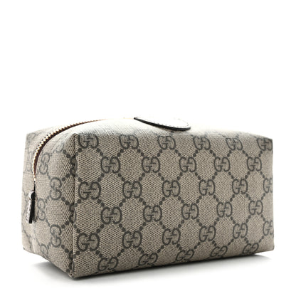 Gucci Soft GG Supreme Monogram Calfskin Medium Ophidia Cosmetic Case Beige Ebony New Acero 3 of 8