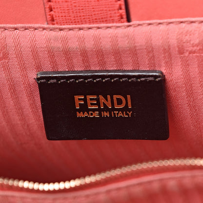 Fendi Vitello Elite Flamingo Petite 2Jours Tote Rosa Exstasy 6 of 17