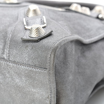 Balenciaga Craquele Calfskin Giant 21 Silver Hardware City Ardoise 11 of 13