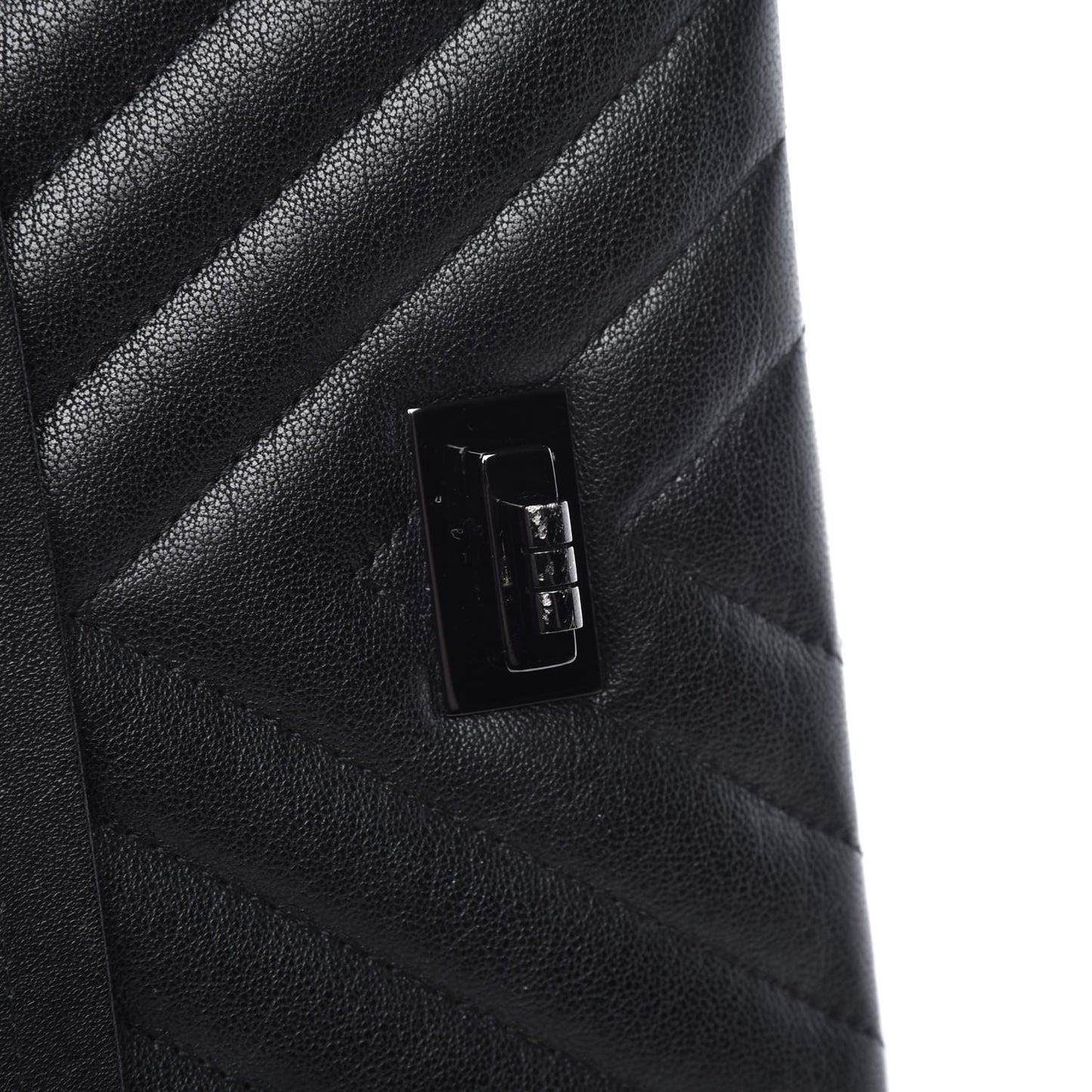 Sheepskin Chevron Quilted 2.55 Reissue 226 Flap So Black