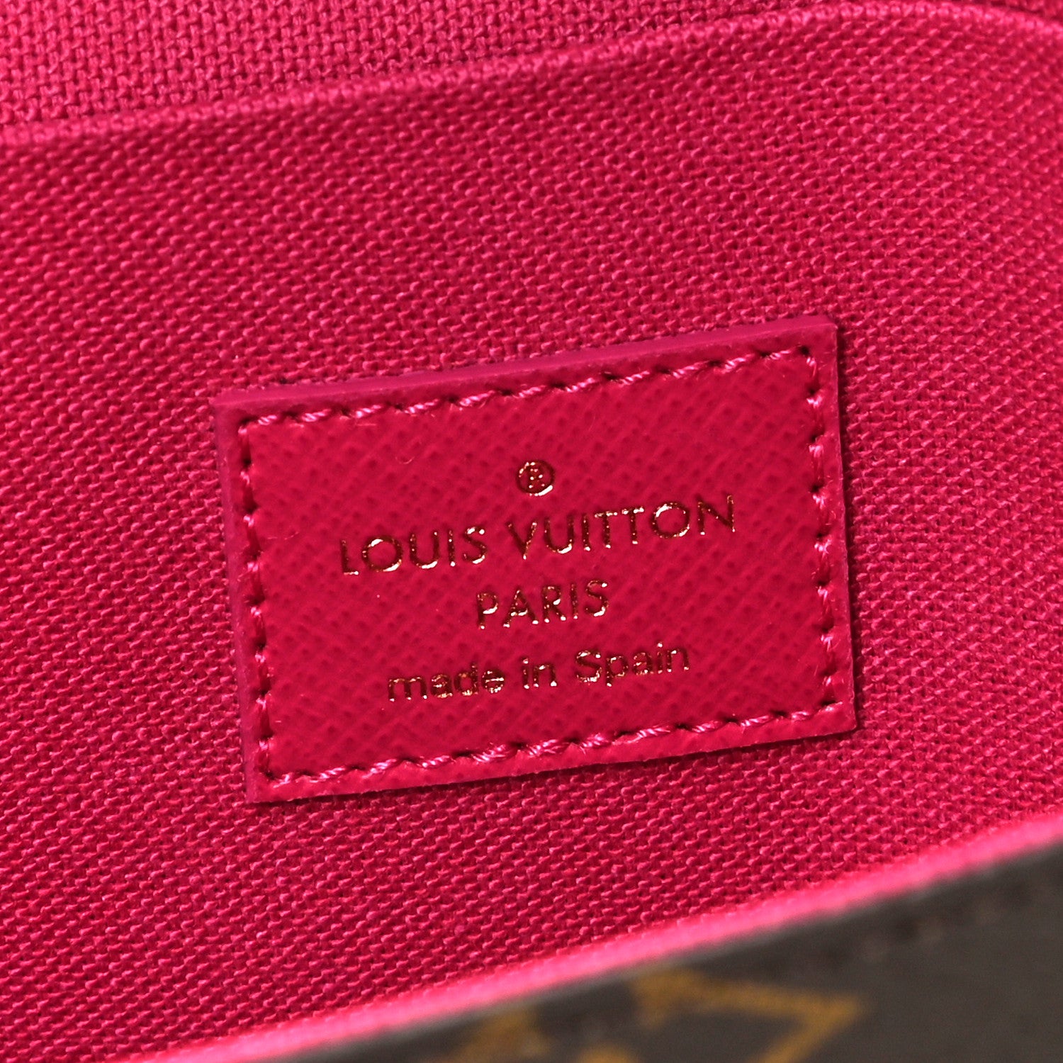 Louis Vuitton Monogram 2021 Christmas Animation Hollywood Pochette Felicie Chain Wallet Fuchsia 8 of 10