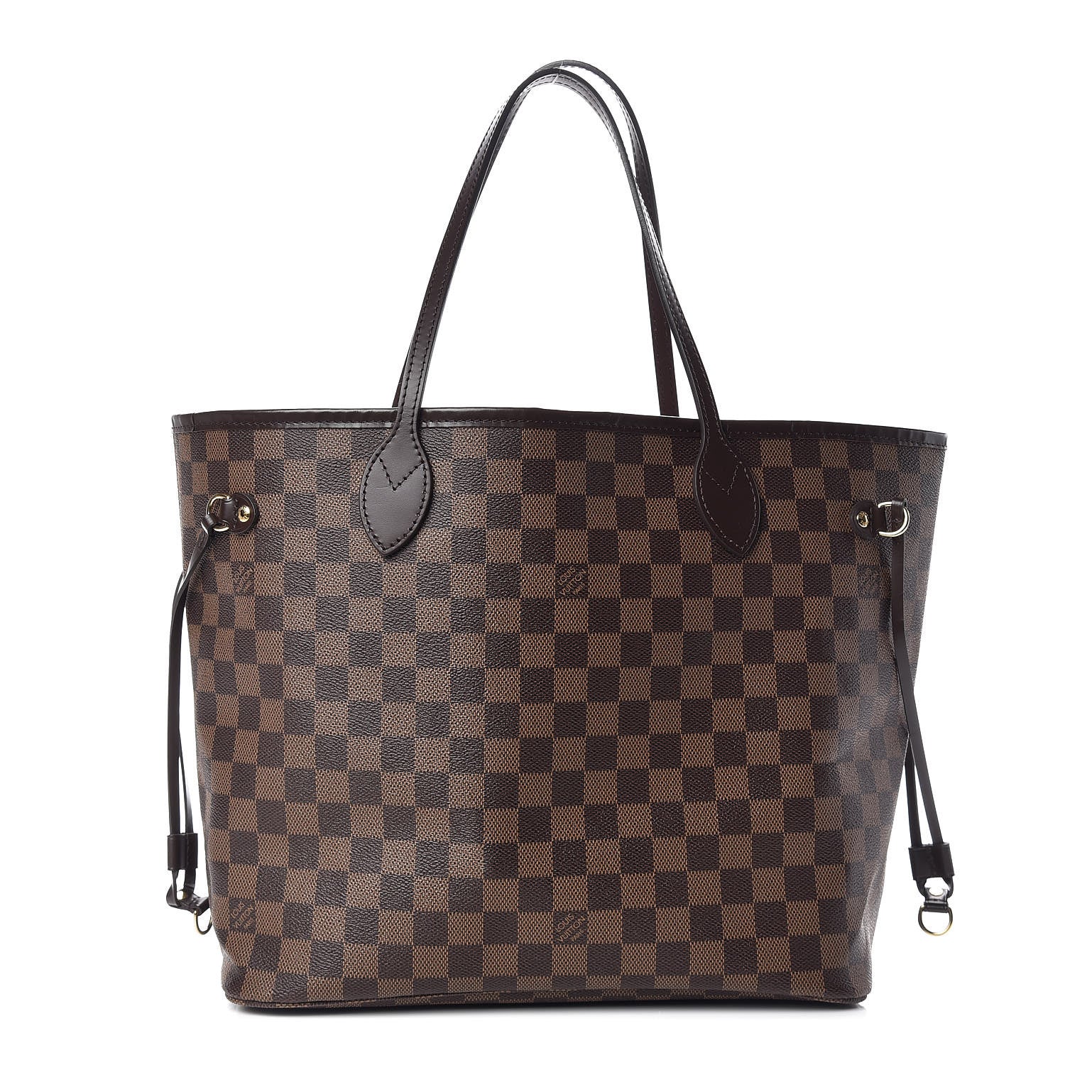 Louis Vuitton Damier Ebene Neo Neverfull MM Rose Ballerine 3 of 11