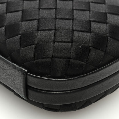 Bottega Veneta Satin Intrecciato Impero Stretch Knot Clutch Black 8 of 9