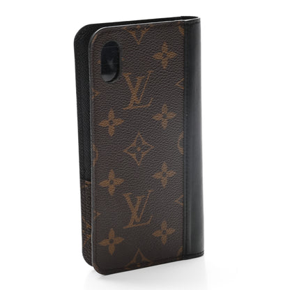 Louis Vuitton Monogram iPhone XS Max Folio Case Black 3 of 8