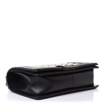 Chanel Lambskin Quilted Medium Boy Flap Black 4 of 11