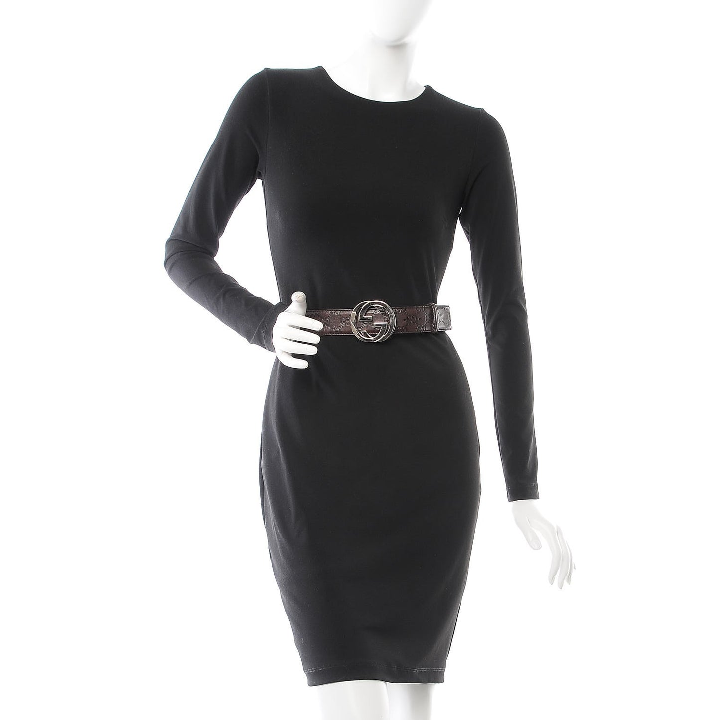 Guccissima Interlocking G Belt 100 40 Brown