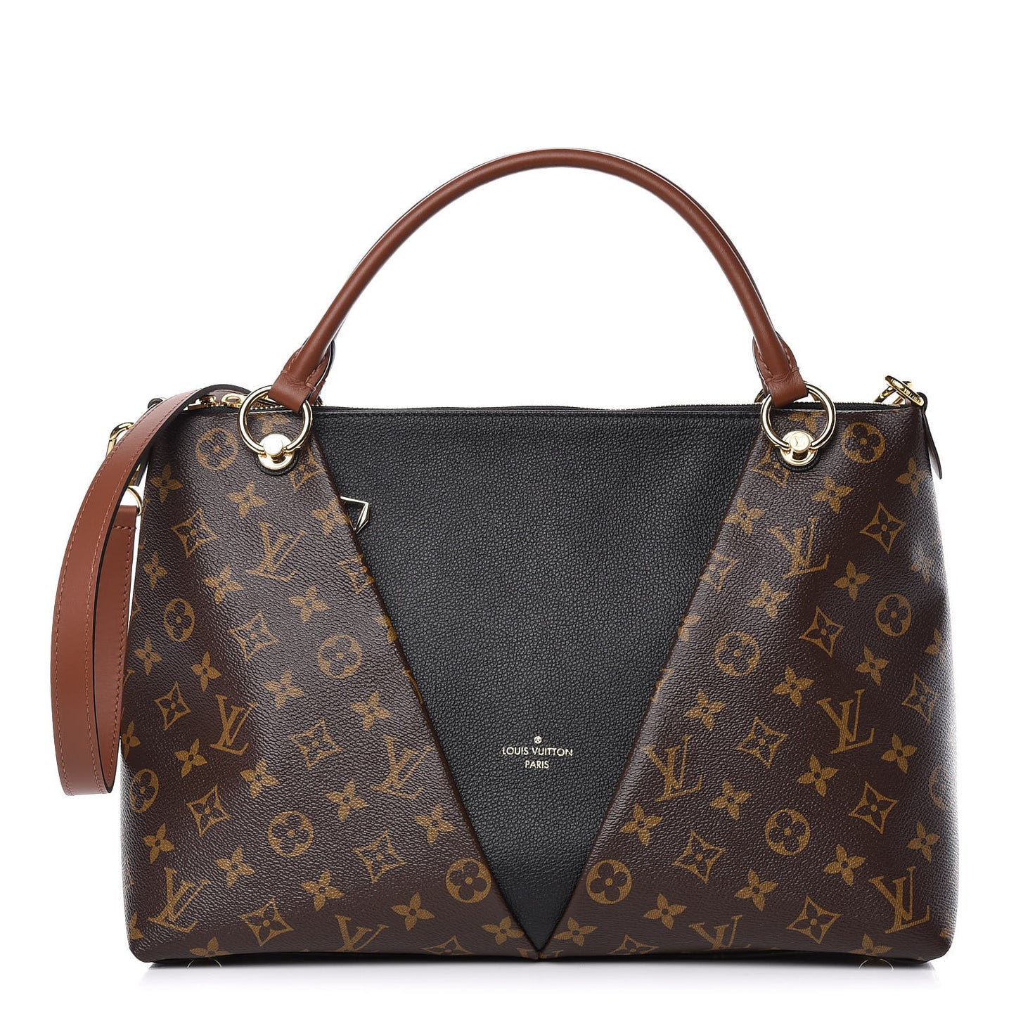 Monogram V Tote MM Black