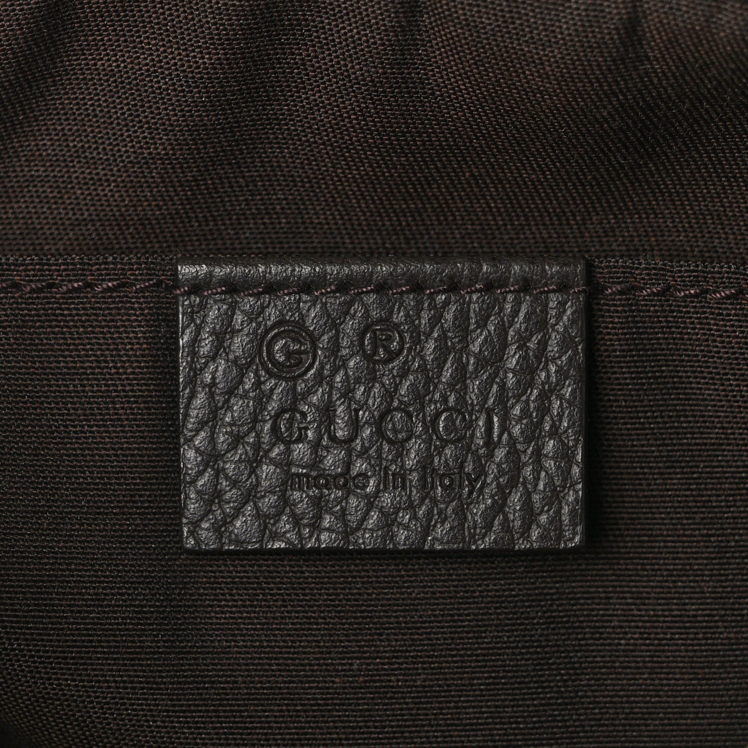 Gucci Monogram Belt Bag Beige Ebony Testa di Moro Marrone Scuro 6 of 10