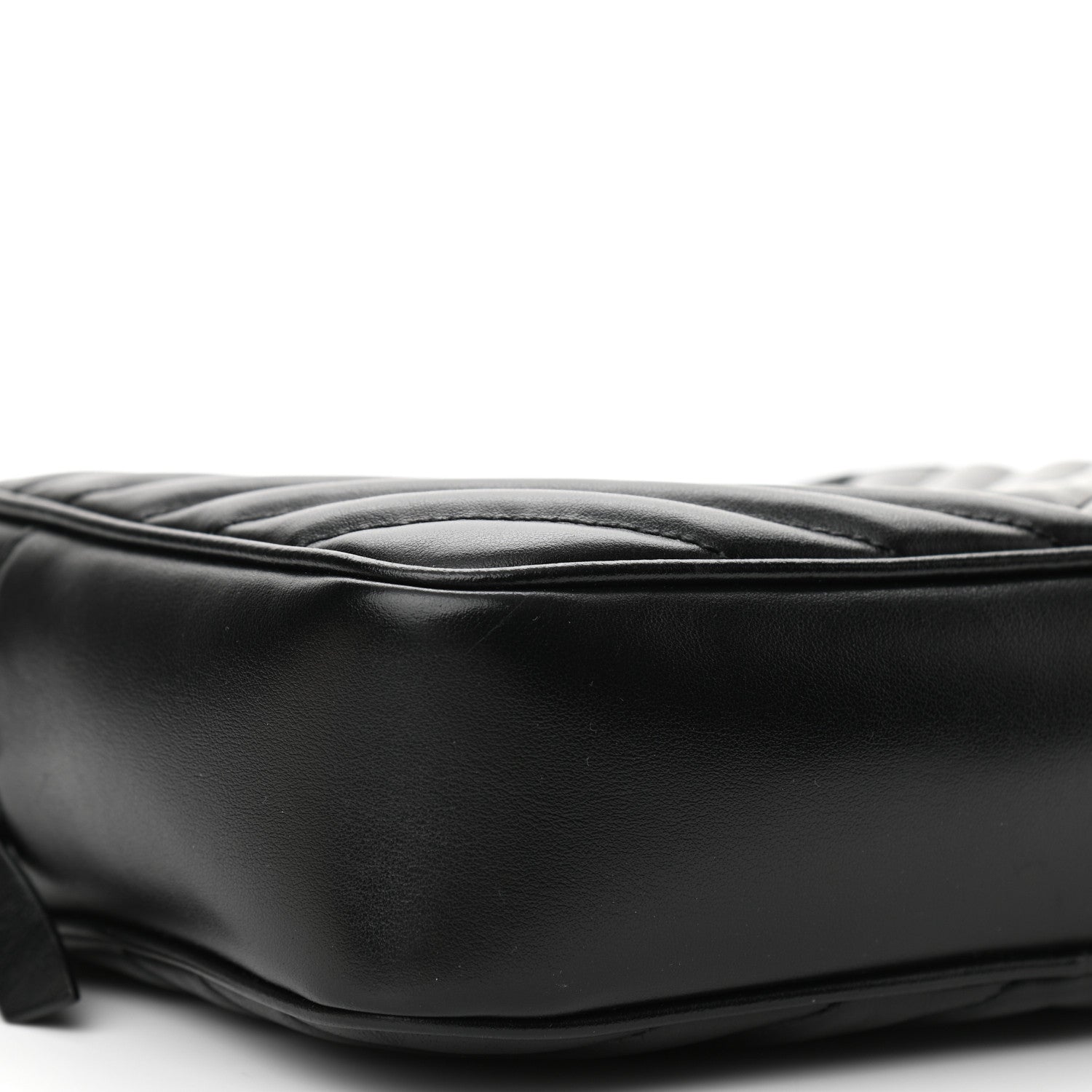 Saint Laurent Calfskin Matelasse Monogram Lou Camera Bag Black 9 of 10
