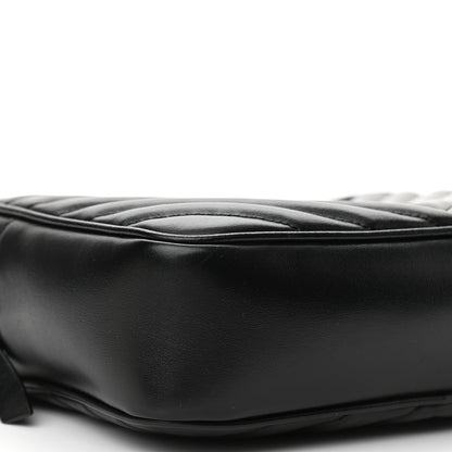 Saint Laurent Calfskin Matelasse Monogram Lou Camera Bag Black 9 of 10