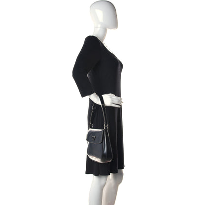 Prada Spazzolato Cleo Adjustable Strap Shoulder Bag Black 2 of 11