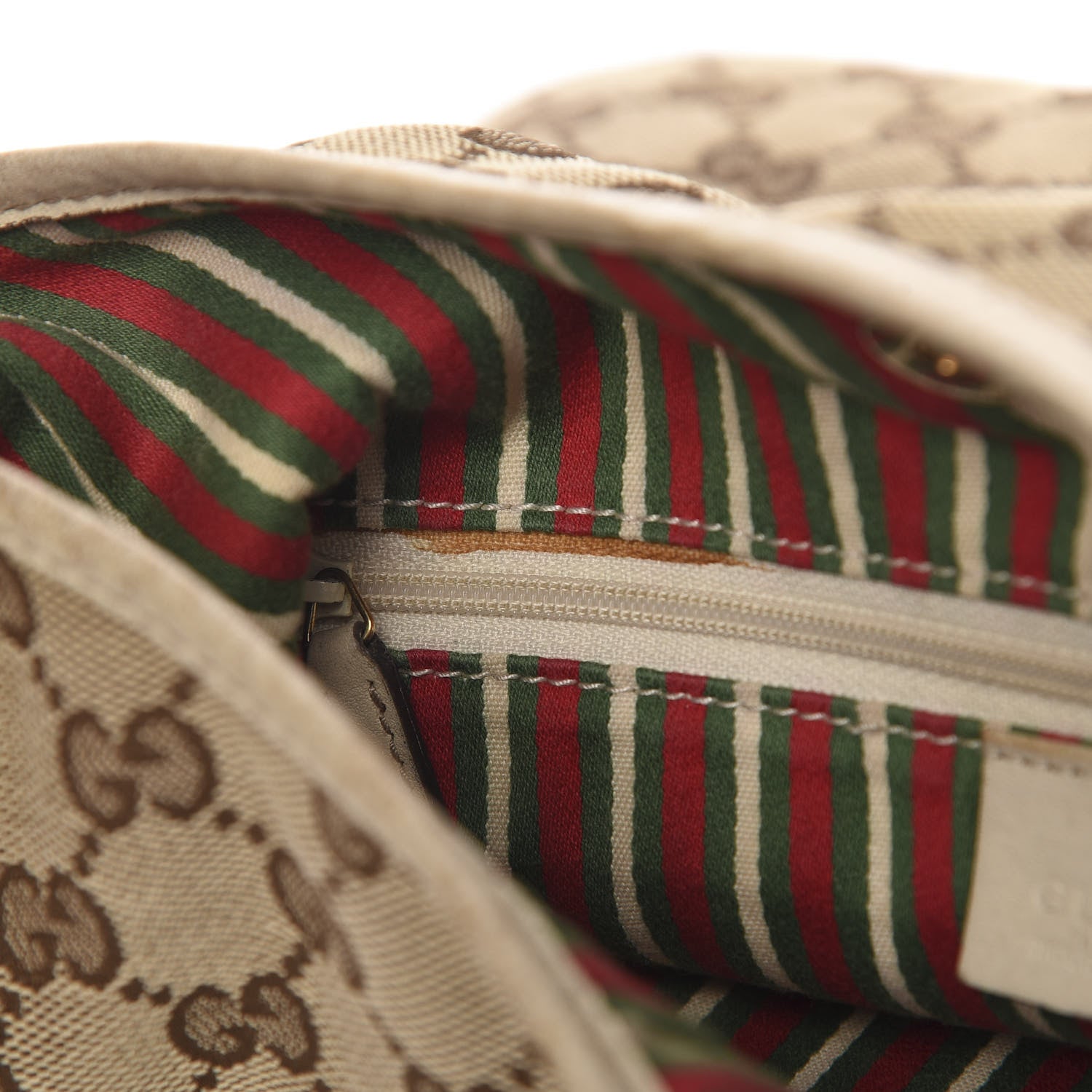 Gucci Monogram Medium New Britt Hobo Off White 8 of 15