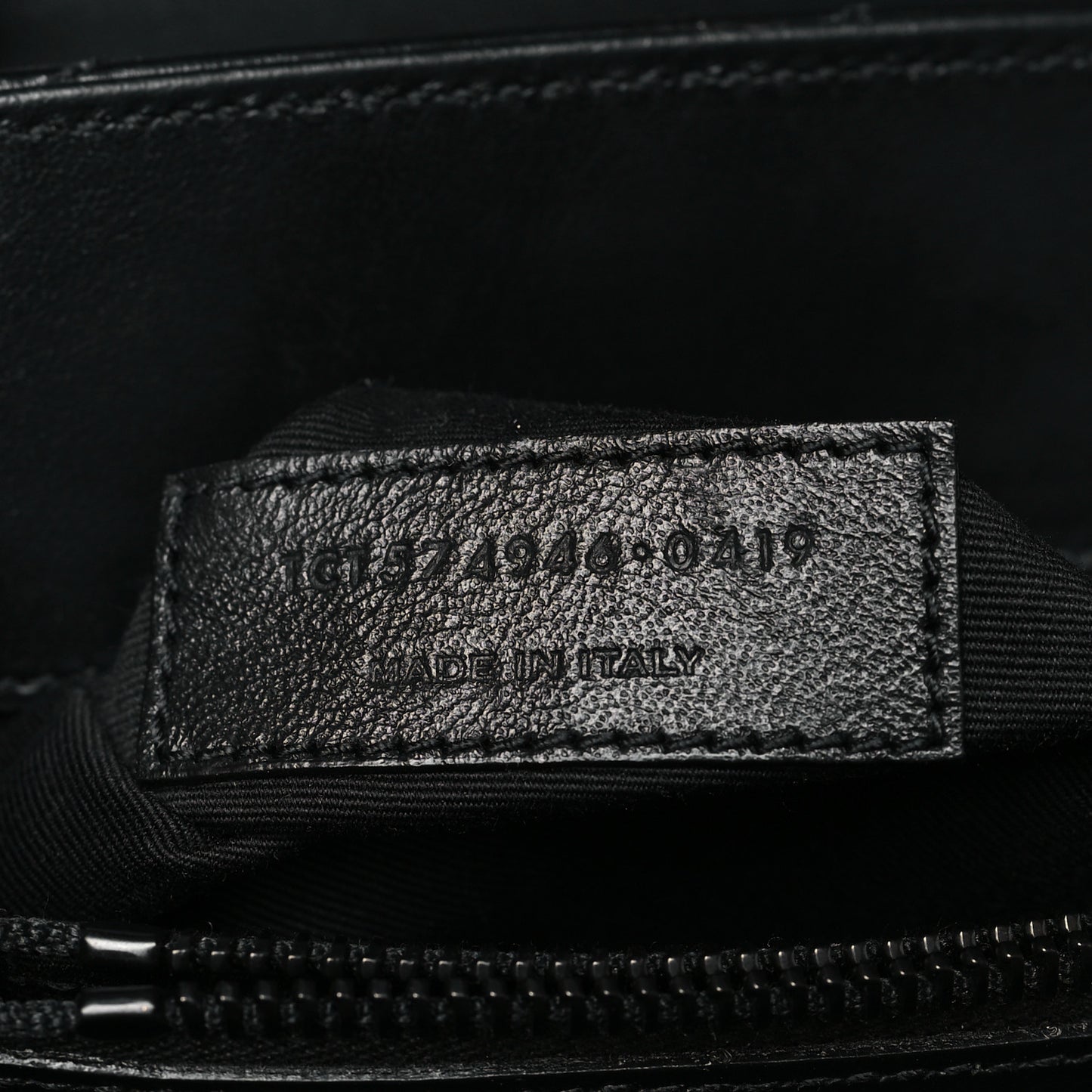Calfskin Y Quilted Monogram Monochrome Medium Loulou Chain Satchel Black