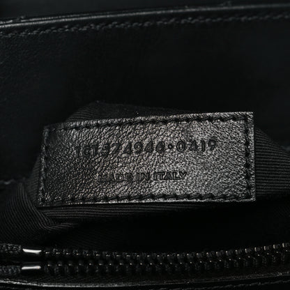 Saint Laurent Calfskin Y Quilted Monogram Monochrome Medium Loulou Chain Satchel Black 7 of 10