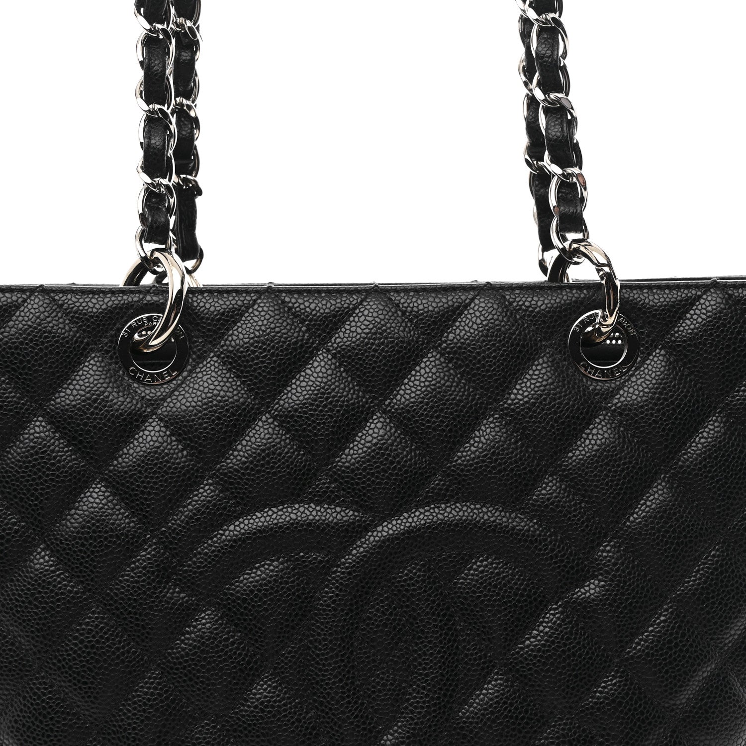 Chanel Caviar Quilted Grand Shopping Tote GST Black 9 of 12