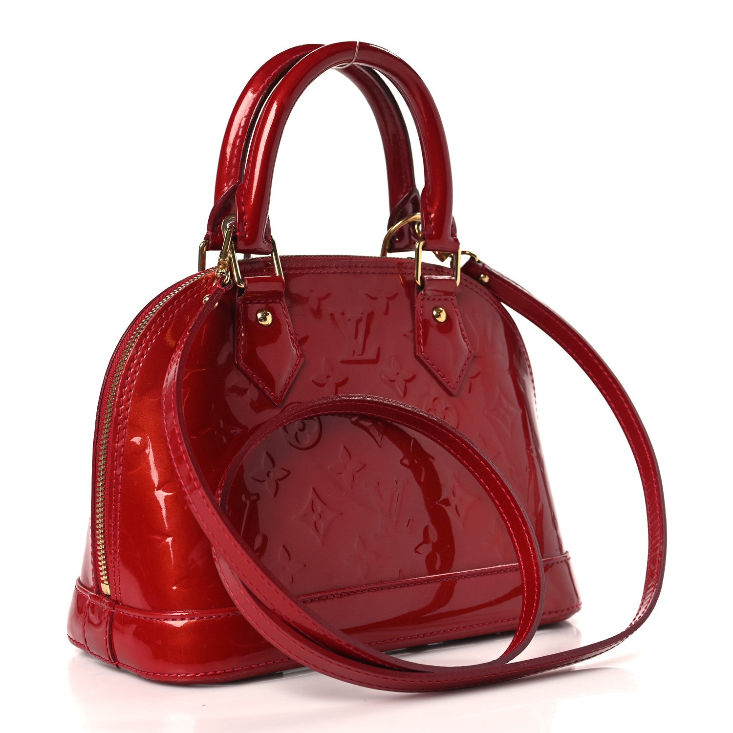 Louis Vuitton Vernis Alma BB Pomme D'Amour 3 of 8