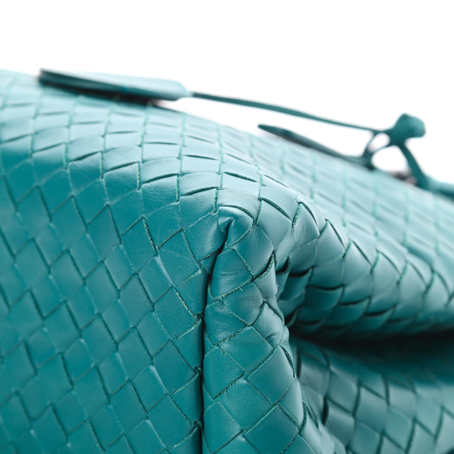 Bottega Veneta Light Calf Intrecciato Small Roma Teal 10 of 14