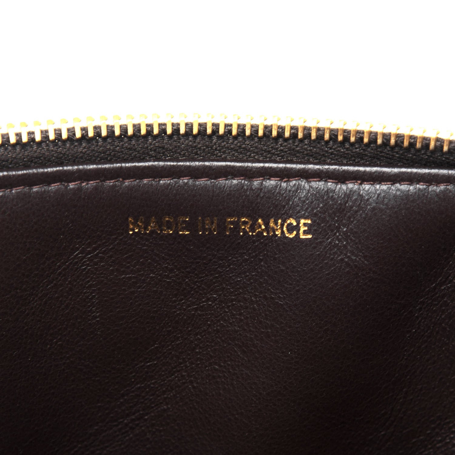 Chanel Lambskin Quilted Cosmetic Vanity Bag Brown 7 of 16