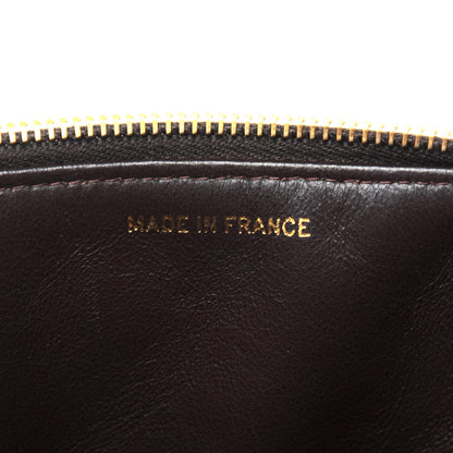 Chanel Lambskin Quilted Cosmetic Vanity Bag Brown 7 of 16
