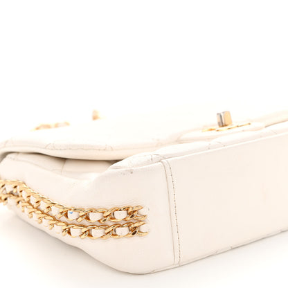 Chanel Caviar Quilted Mini CC You Flap White 8 of 10