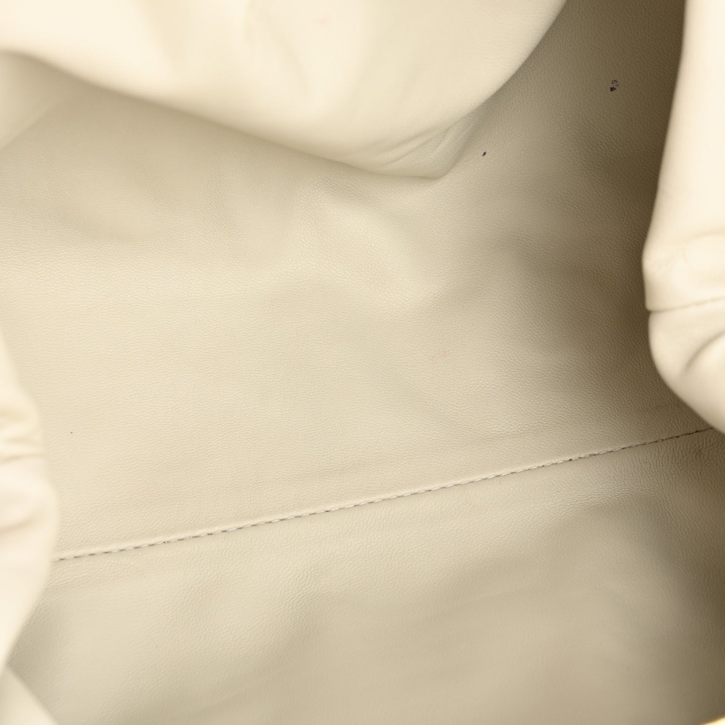 Metallic Crinkled Lambskin The Pouch Oversized Clutch Oro